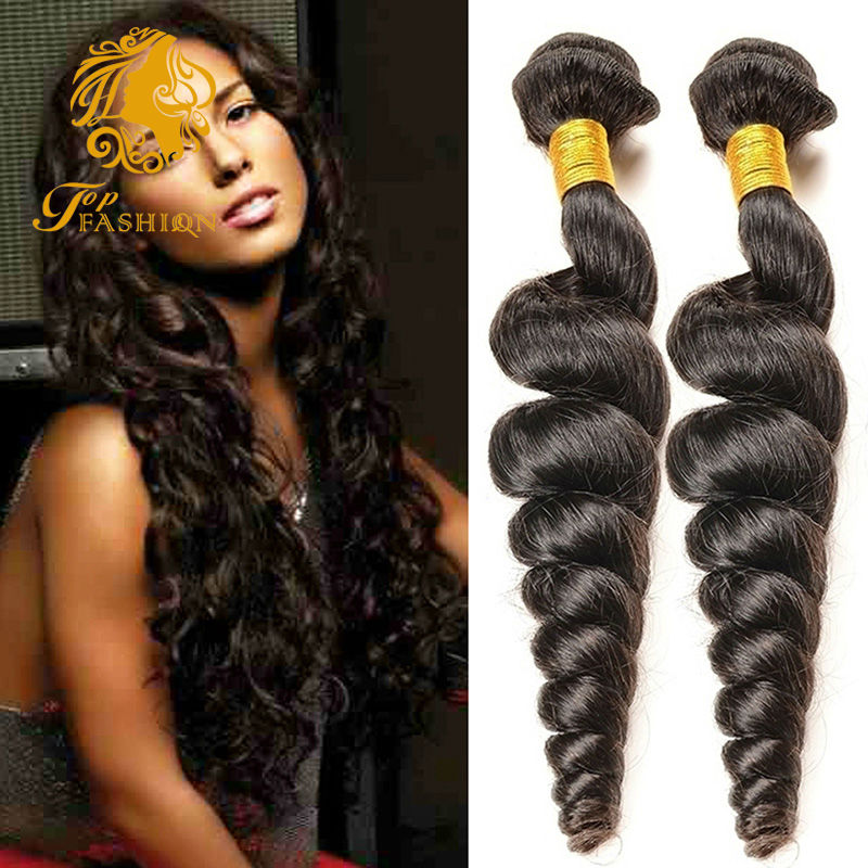 6A Brazilian Virgin Hair Loose Wave Virgin Brazilian Wavy Hair 100% Human Hair Weave Brazilian Loose Wave Virgin Hair 4 Bundles