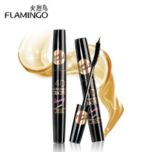 Free Shipping China Top 1 Mascara Brand New Flamingo Waterproof Lengthening Curling Thick Eyelash 4D Extremely Long Mascara 6368