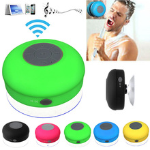 Portable Subwoofer Waterproof Shower Wireless Bluetooth Speaker Car Handsfree Receive Call Music Suction Phone Mic For iPhone