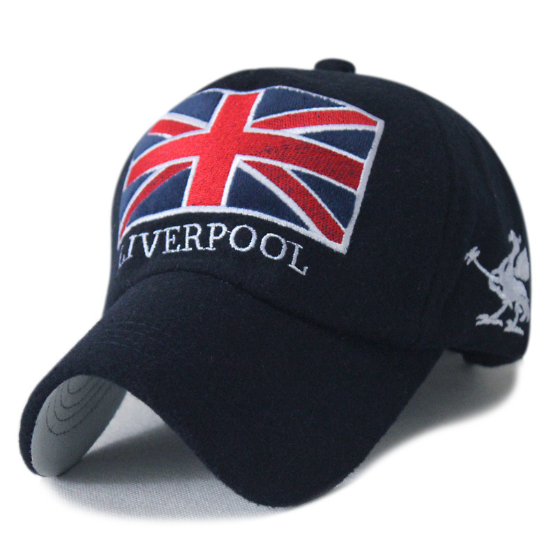 Free shipping 2015 baseball cap season fashion wave of people warm hat British Union Jack embroidered