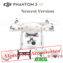 2016 DJI Phantom 3 4k Version FPV Quadcopter Rc Drone with 4k Camera Free Accessories VS DJI Phantom 3 Professionals Free Ship