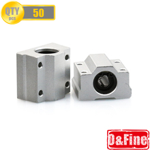 Hight Quality 50Pcs/Lot SC8UU 8mm Linear Ball Bearing Linear Motion Bearing Slide for 3D printer Shipping by DHL Or Fedex