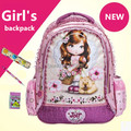 Hot Sales Fashion Flowers Korea Style Nylon Kid Backpacks Lovely Girl