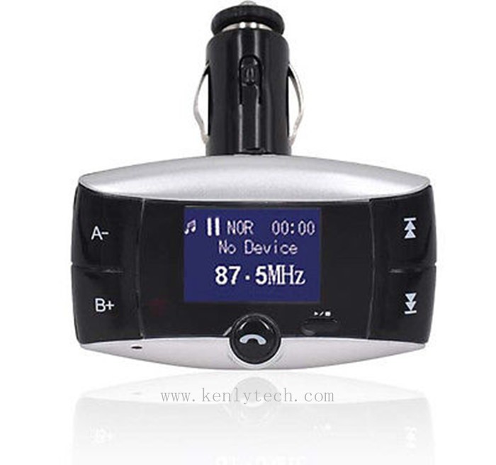 1.5 LCD Bluetooth car kit MP3 Player SD MMC USB Remote FM Transmitter Modulator3