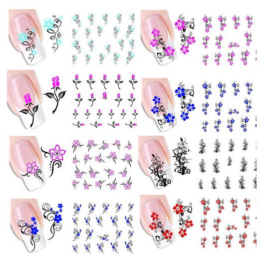 1 Sheet Nail Art Water transfer Stickers Decals Beauty Manicure Lovely Curtoon Cat Facial Expression Sticker