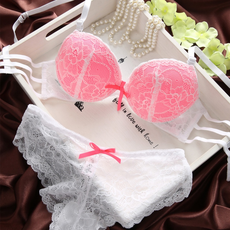 Sexy Womens Set Lace Lingerie Underwear Push-Up Padded Bra Underwire Outfits New Y2 FC4