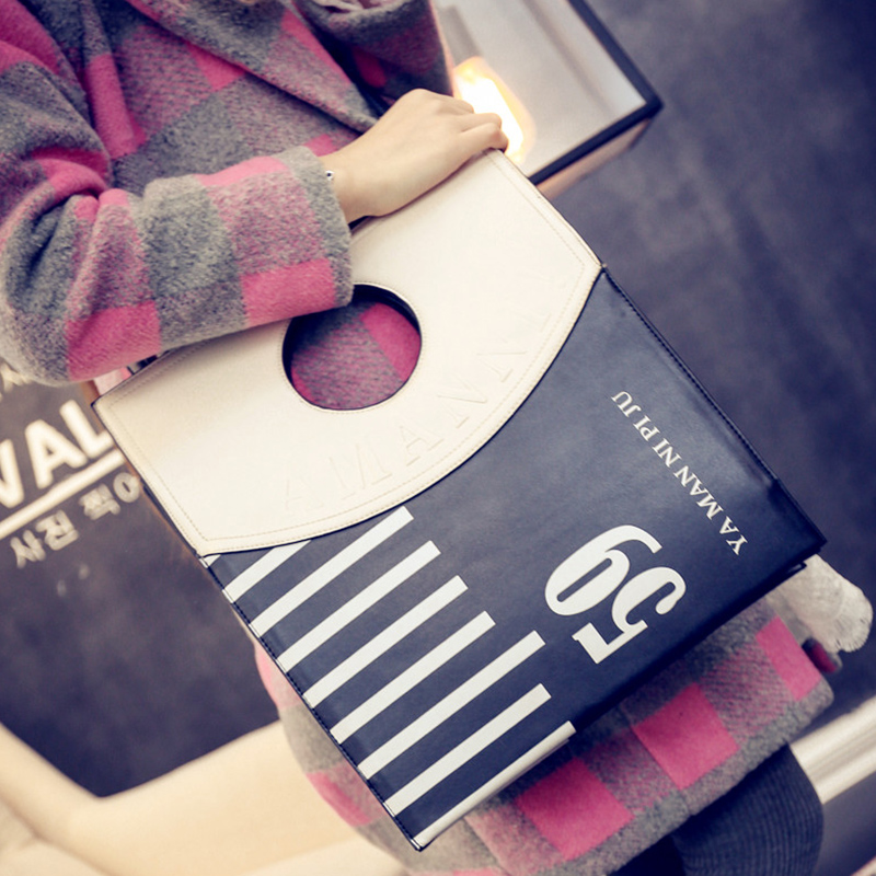 Winter new handbag fashion color Tote Bag bulk bag Simple Shoulder Bag Handbag