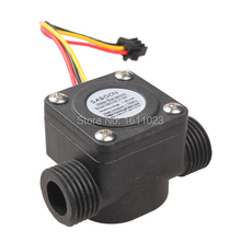 G1/2 Water Flow Sensor Fluid Flowmeter Switch Counter 1-30L/min Meter  E2shopping