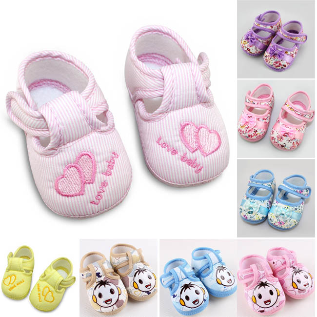 12 Styles Baby Boys Girls loop Comfortable walker shoes size 3