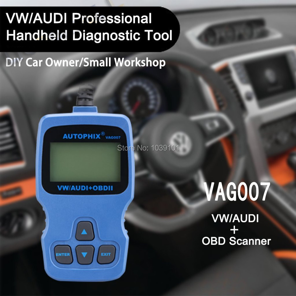 AUTOPHIX VAG007 Tester Professional Fault Diagnostic Tool Code Read Scanner For AUDI/SEAT/SKODA/VW All Systems EOBD/OBD2