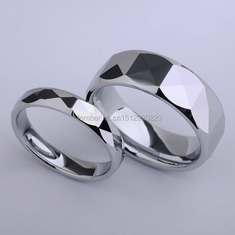 Prism wedding rings