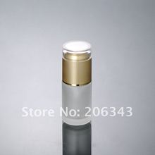 20ML frosted glass with gold press pump bottle, lotion bottle