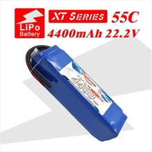 2pcs redzone rc lipo battery 55C 4400mAh 22.2V 6s for electric helicopter fixed-wing aircraft quadcopter