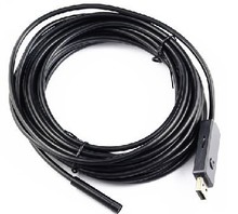 Free Shipping Diameter USB 2M 7mm 300,0000 Pixels USB endoscope camera CCTV Camera