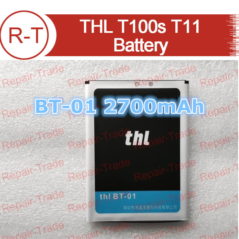 Thl t100s аккумулятор 100% оригинальный 2700 мач литий-ионная батарея замена для thl t100s t11 смарт-мобильный телефон