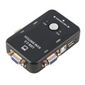 in Stock 2 Ports USB 2 0 VGA SVGA KVM Switch Box for Sharing Monitor Keyboard