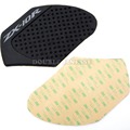 black Motorcycle Accessories Carbon Fiber Tank Pad tank Protector Sticker for KAWASAKI zx 10r zx10r zx