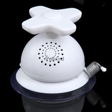 V1NF AM FM Waterproof Bathroom Shower Music Antenna Radio Suction Cup White