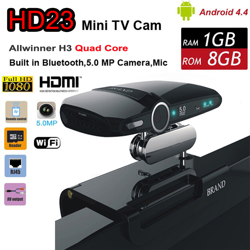HD23 EU3000 HD22 Android 4.4 TV Box Allwiner H3 Quad Core 1G 8G with 5.0MP Camera 1080P Smart Mini PC Video Phone XBMC HDMI WiFi
