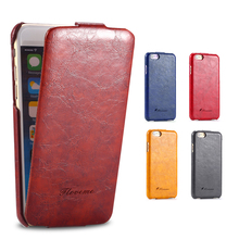 Vertical Flip PU Leather Case For iPhone 6 4 7 Retro Mobile Phone Accessories Cover Grease