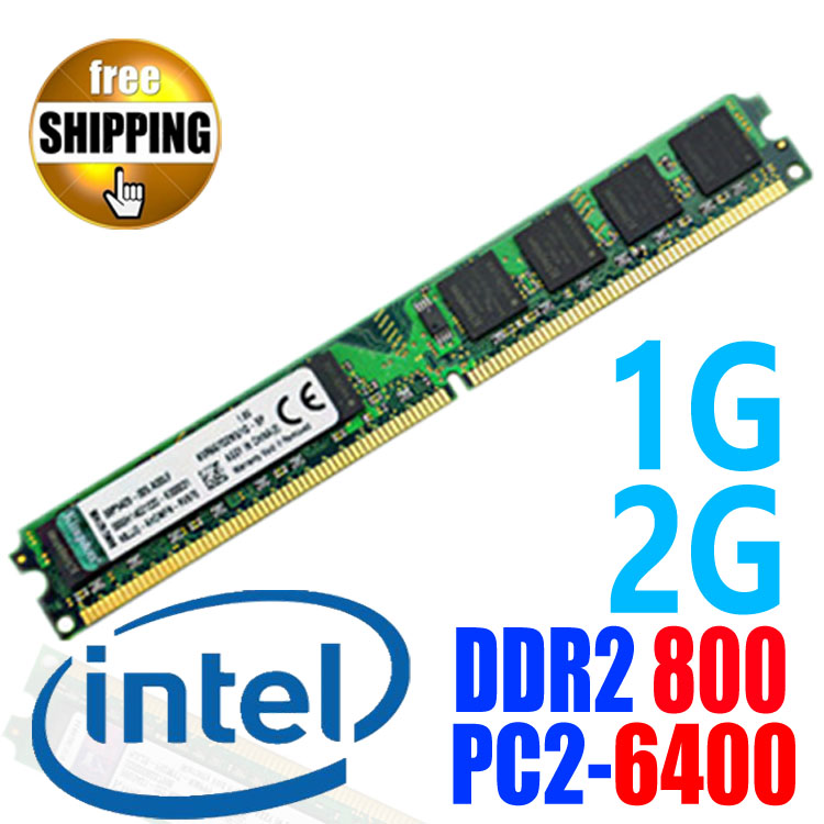 Brand New DDR2 DDR 2 800 / PC2 6400 800MHz / 1GB 2GB For Desktop PC DIMM Memory RAM / Dual Channel / Compatible with 667 533 MHz