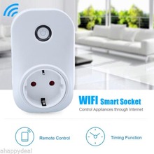 Wifi Cell Phone Remote Control Switch Timer Automation Power Socket EU Plug