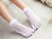Newly Design High Quality Solid Socks women 5 Toes Cotton invisible Socks Exercise Sports cute short