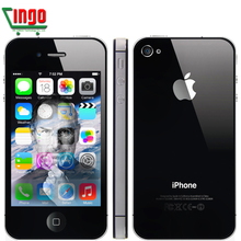 100 Original Unlocked iPhone 4S Mobile Phone 16GB ROM Dual core WCDMA 3G WIFI GPS 8MP