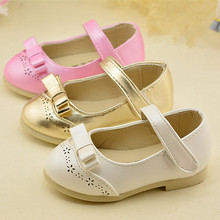 2016 New Spring Summer Kids girls Fashion sandals PU Leather shoes for kids girls 3 color for Kids baby sandals B-603