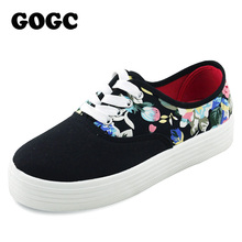GOGC Flower font b Women b font Canvas font b Shoes b font for Summer Female