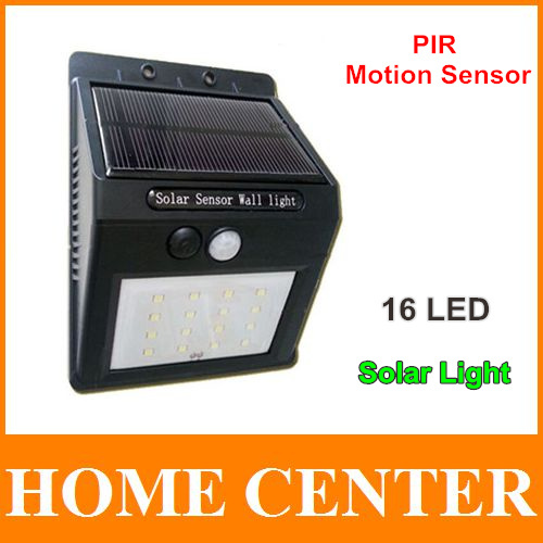 16 LED Solar Power Lamp PIR Motion Sensor Outdoor Wall light Motion Detection Solar Powered Waterproof light