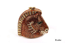 Horse Shape Evening Bags 2015 Fashion Design Luxury Crystal Clutch Evening Bags Women Handbag Animal Shape