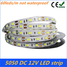 Super Bright 5050 SMD 5m/lot 300 LED Strip DC12V Flexible Light 60 leds/m,Warm White,White,Blue,Green,Red,Yellow,RGB color