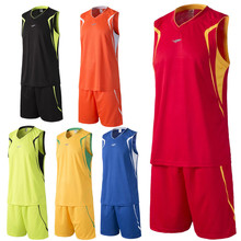 Polyester new brand men cheap basketball training Jersey sets blank college tracksuit sports throwback jerseys uniforms printing