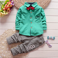2 3 Years Children s Clothing Sets With a Bow Spring Autumn Boys Clothes Suit Shirt