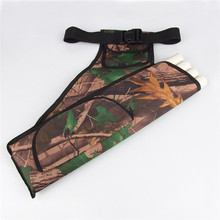 2016 Special Offer New Arrival Archery 4 Tubes Accessorie Holder Hunting Camo bag Bow Arrow Belt