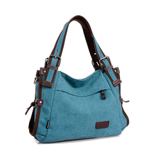 COUPON new hobos canvas handbag shoulder bags strapped messenger bags women ladies CONTRAST COLOR blue khaki red burgundy preppy