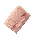 Korean Style Fashion Large Capacity Tri fold Wallet Women Luxury Designer Crocodile print Patent Leather Money