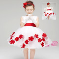 Fashion Tutu Party Girls Dresses Ball Gown Birthday Wedding Summer Evening Flower Princess Formal Kids Clothes