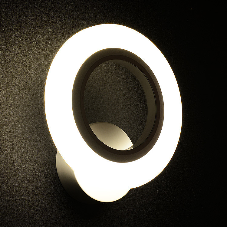 200*230mm Acrylic Round Led 9W wall light SMD2835 220V for Recessed Wall Sconces Lamp Bedside ...