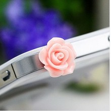 Anti Dust Plug Sale Dachshund 2014 Small Resin Rose Three-dimensional Aesthetic Mobile Phone Dust Plug Earphones 3.5mm General