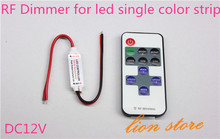 RF Remote Controller H3#R DC 12V 11 Keys Mini Dimmer for Led Single Color Strip 5050 3528 free shipping