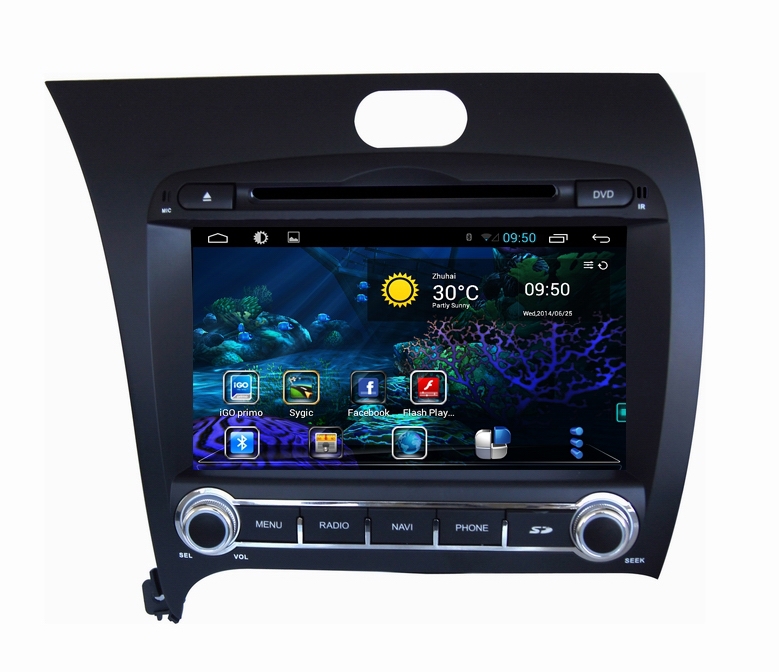 FOR KIA K3 FORTE CERATO 2013 android 4 4 car audio Multimedia device car dvd gps