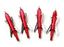 2014 high quality 6pcs bow and arrow hunting red broadheads Free shipping