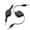 1 Pcs Mini 3 5mm Jack Male to Male Car Phone Audio Flexible Extension Cable Retractable