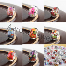14MM 10Pcs Mixed Color 925 Silver Beads Charms Fit Pandora Jewelry Bracelet For Jewelry Handmade DK-012-X