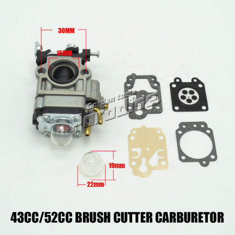 Carburetor For Brushcutter Lawnmower 43CC 52CC CG430 CG520 Replace Parts
