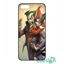 Fit for iphone 4 4s 5 5s 5c se 6 6s plus ipod touch 4/5/6 back skins cellphone case cover Joker & Harley Quinn batman black