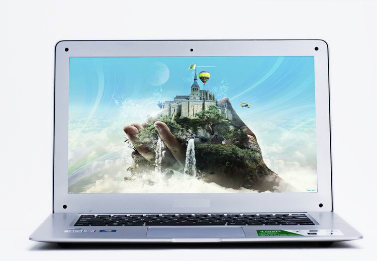 DHL EMS Freeshipping New 14 1 inch Ultra Slim Notebook laptop 2G RAM 320G Intel ATOM