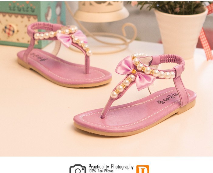 New 2015 Summer Girls Sandals Ankle Flat Beautiful Beading Girls Shoes Fashion Children Sandals Patent Leather Sandalia Infantil free shipping (11)